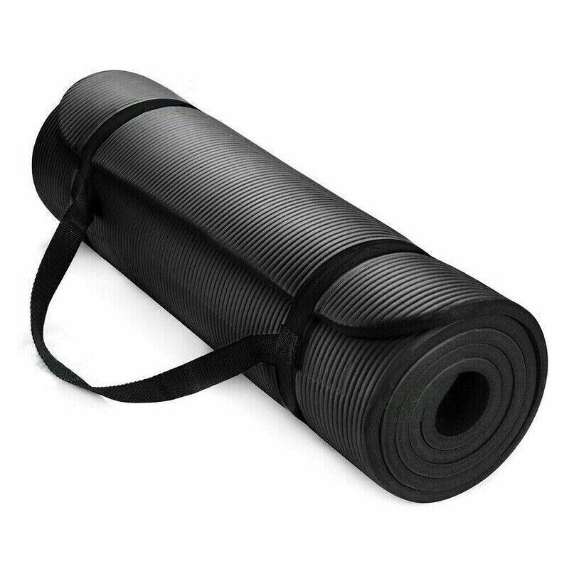 15mm Thick Yoga Mat Pad NBR Nonslip Exercise Fitness Pilate Gym Durable - Purple