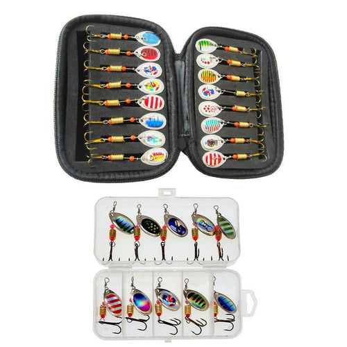 10/16PCS Fishing Lure Spinners Baits Spoon Set - A(16PCS)