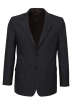 Mens Suit Jacket 2 Button Pinstripe Business Work Blazer Fully Lined - Charcoal - 122