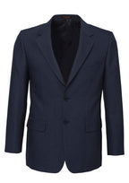 Mens Suit Jacket 2 Button Pinstripe Business Work Blazer Fully Lined - Navy - 97