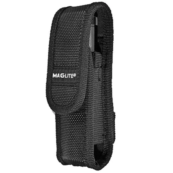 Black LED Flashlight Belt Holster for Outdoor Carrying