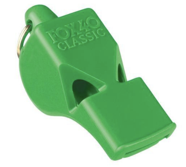 3 Chamber Whistle for Sports Officials - Green