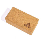 Adidas Yoga Cork Block Home Gym Fitness Exercise Pilates Tool Brick - Brown