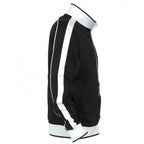 Track Top Jacket Full Zip Tracksuit Varsity Jumper Warm Winter - Black/White - S (6-8)