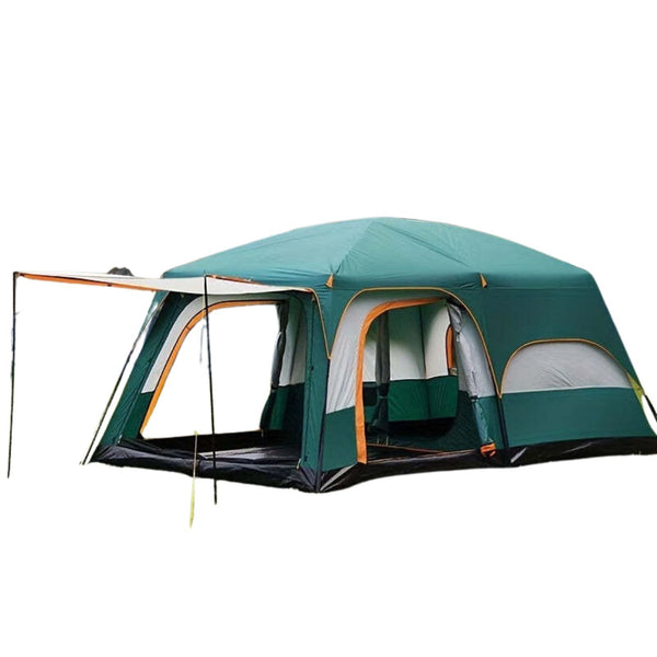 Green Camping Tent for Hiking Festivals and Outdoor Sleeping