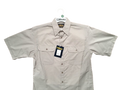 BISLEY SHORT SLEEVE SHIRT Everyday Casual Business Work Cotton Blend Check - BS2486_BBOG (BOG) - S
