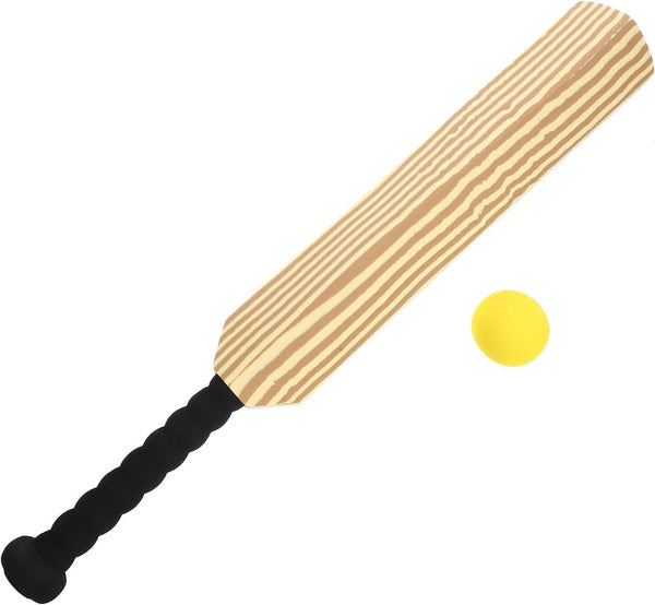 Sturdy Soft Foam Cricket Bat & Ball Set for Kids Backyard or Beach Play