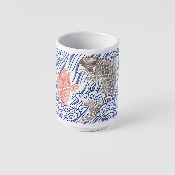 Japanese Sushi Mug with Traditional Carp Design