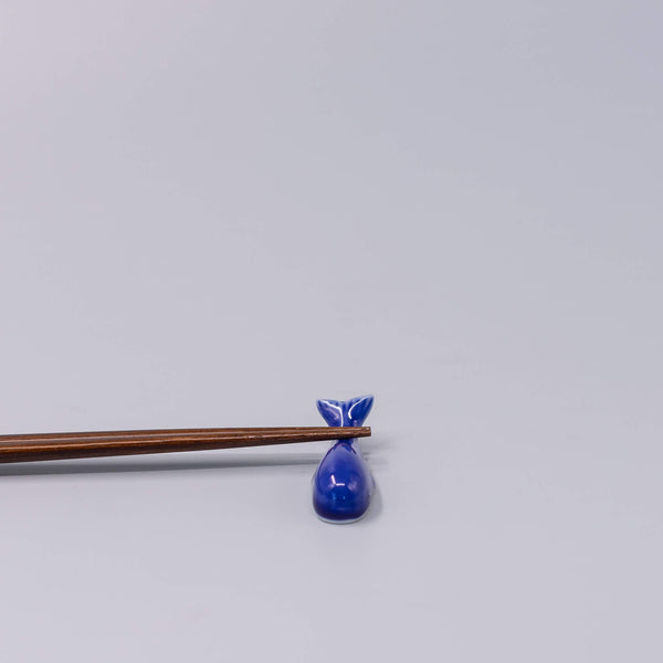 Blue Whale Ceramic Chopstick Rest