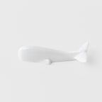 Chopstick Rest Pure White Glaze Whale