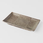 Sushi Plate 21cm Light Brown Glaze