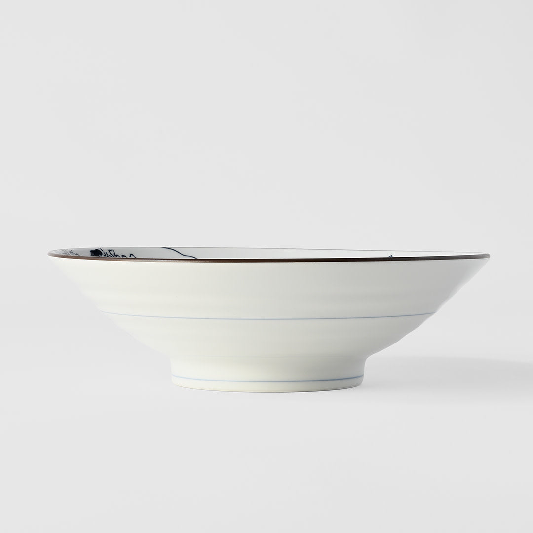 Ramen Bowl 24.5cm Hokusai Great Wave Design