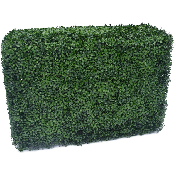 Portable Artificial Boxwood Hedge Panel for Outdoor Privacy