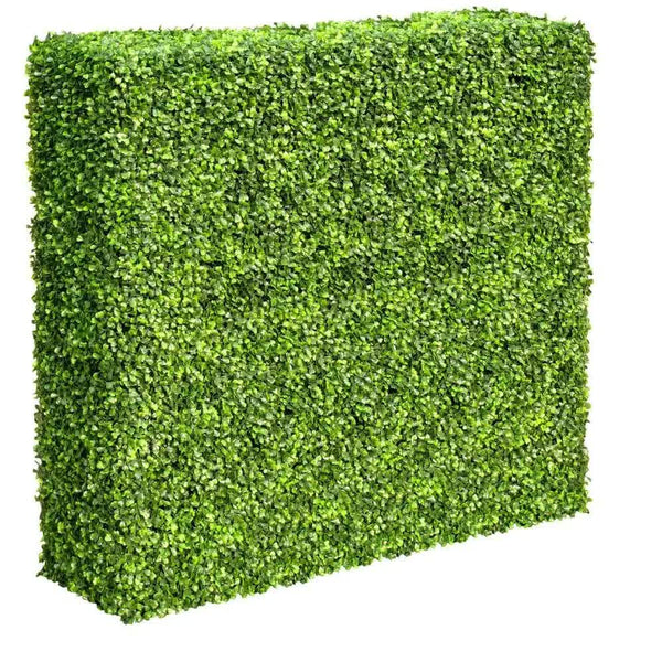 Large Artificial Mixed Boxwood Hedge Panel for Outdoor Privacy
