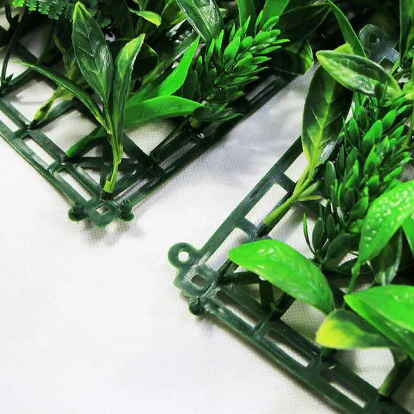 Snowy White Artificial Vertical Garden Panel for Outdoor Decoration
