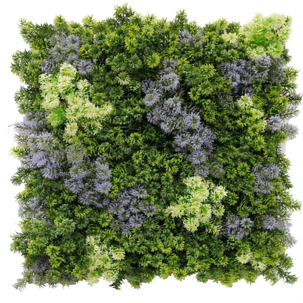 Purple Green Artificial Moss Panel for Outdoor Wall Decoration