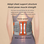 Grey And Orange Wireless Heated Waist Massager with Lumbar Support – Smart Back Pain Relief Device