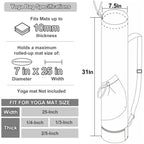 Beige Durable Yoga Mat Carry Bag - Multi-Functional Fitness Backpack with Wet Pocket(Mugs are filming props, not included)