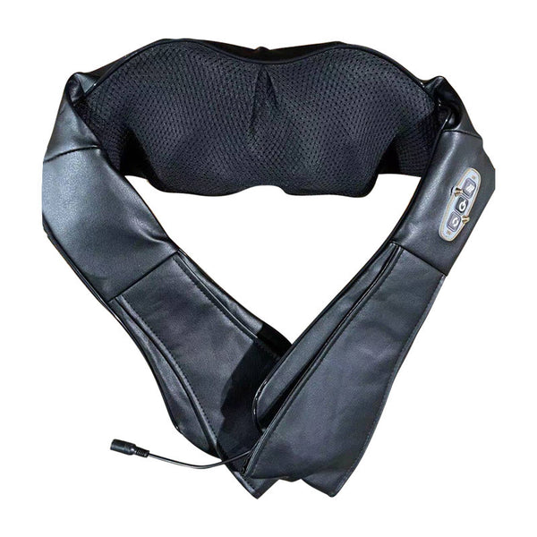 Portable Kneading Neck and Shoulder Massager with Heat - Black