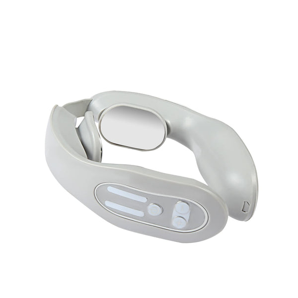 Gray 12-Level Neck Massager with Heating Function