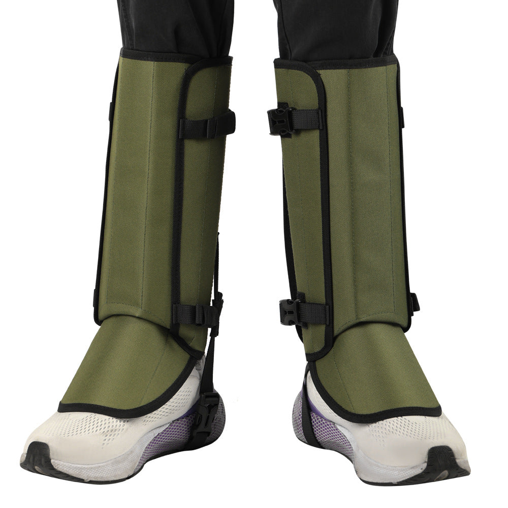 Outdoor Anti-Snake Bite Leg Guards - Hiking Camping Knee Protectors, Snow Shoe Covers, Leg Sleeves, Black