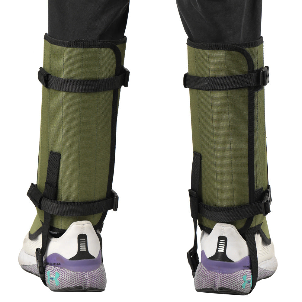 Outdoor Anti-Snake Bite Leg Guards - Hiking Camping Knee Protectors, Snow Shoe Covers, Leg Sleeves, Black