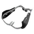 Professional Universal Motorcycle Handguards for Honda CC110 Cross Cub - Heavy Duty Aluminum Alloy Anti-Collision Brush Guards, Carbon Fiber Style Handlebar Protectors for Dirt Bikes and Off-Road Motorcycles - 1 Pair—Black