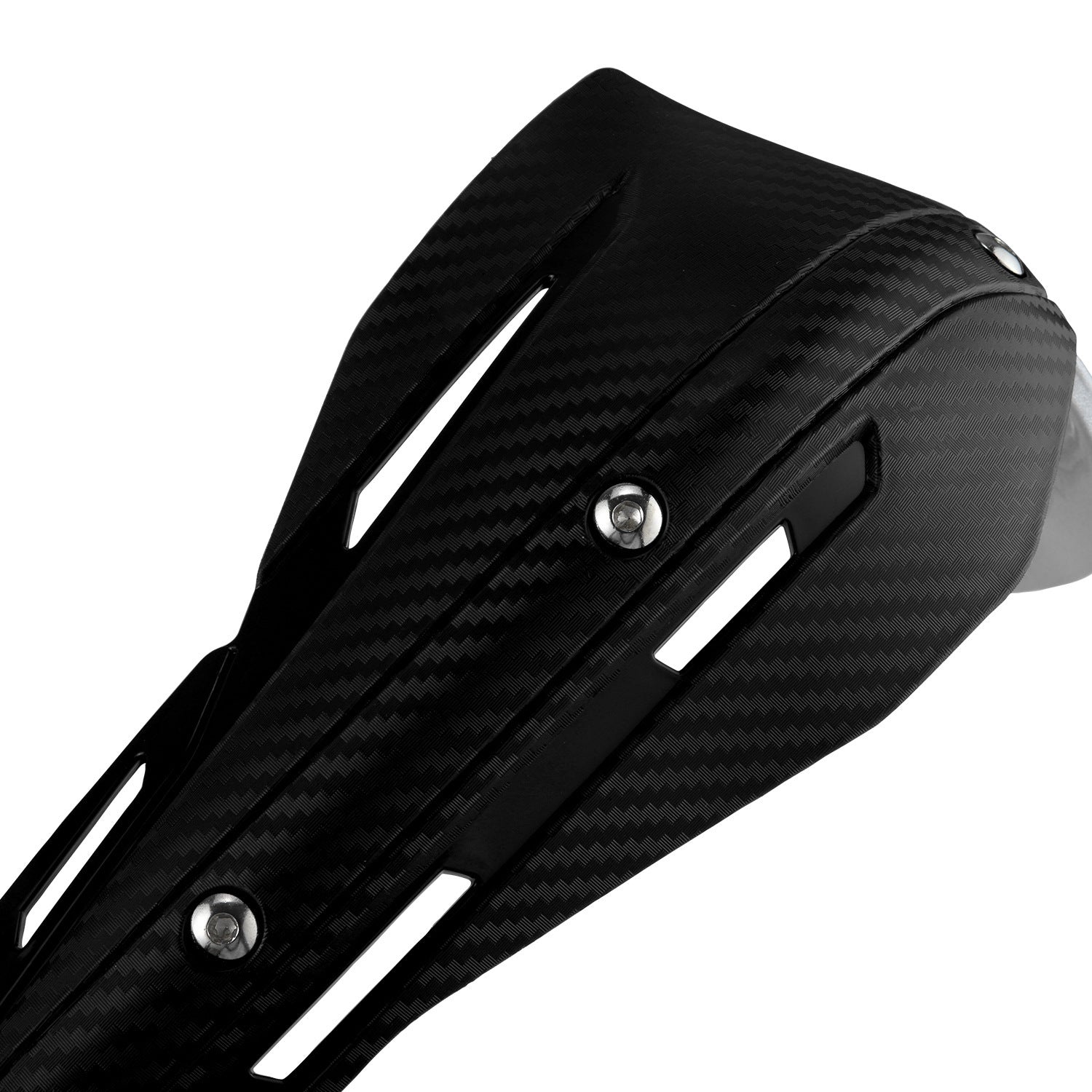 Professional Universal Motorcycle Handguards for Honda CC110 Cross Cub - Heavy Duty Aluminum Alloy Anti-Collision Brush Guards, Carbon Fiber Style Handlebar Protectors for Dirt Bikes and Off-Road Motorcycles - 1 Pair—Blue