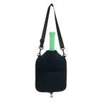SA01 Black Neoprene Pickleball Paddle Cover (racket not included)  - Protective Crossbody Bag with Adjustable Shoulder Strap and Fence Hook - Universal Lightweight Paddle Case for All Skill Levels