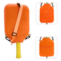 SA02 Orange Neoprene Pickleball Paddle Cover (racket not included)  - Protective Crossbody Bag with Adjustable Shoulder Strap and Fence Hook - Universal Lightweight Paddle Case for All Skill Levels