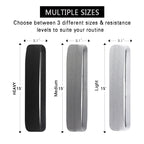 Grey Colour Scheme Fabric Resistance Bands Set - 3 Levels Non-Slip Hip Bands for Strength Training