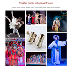 Champagne Gold Elegant Theatre Binoculars - Portable & Stylish Handheld Opera Glasses (Focal length: 200mm)
