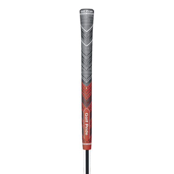 2 Pcs Red MCC PLUS4 Midsize Golf Grip - Rubber and Cotton Thread Hybrid, 265 mm, 72g, Core 60