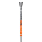 2 Pcs Orange MCC PLUS4 Midsize Golf Grip - Rubber and Cotton Thread Hybrid, 265 mm, 72g, Core 60
