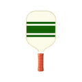 Style 3 White And Green T700 Carbon Fiber & Fiberglass Pickleball Paddle - Lightweight 220g with Anti-Slip TPU Grip for Training & Competition