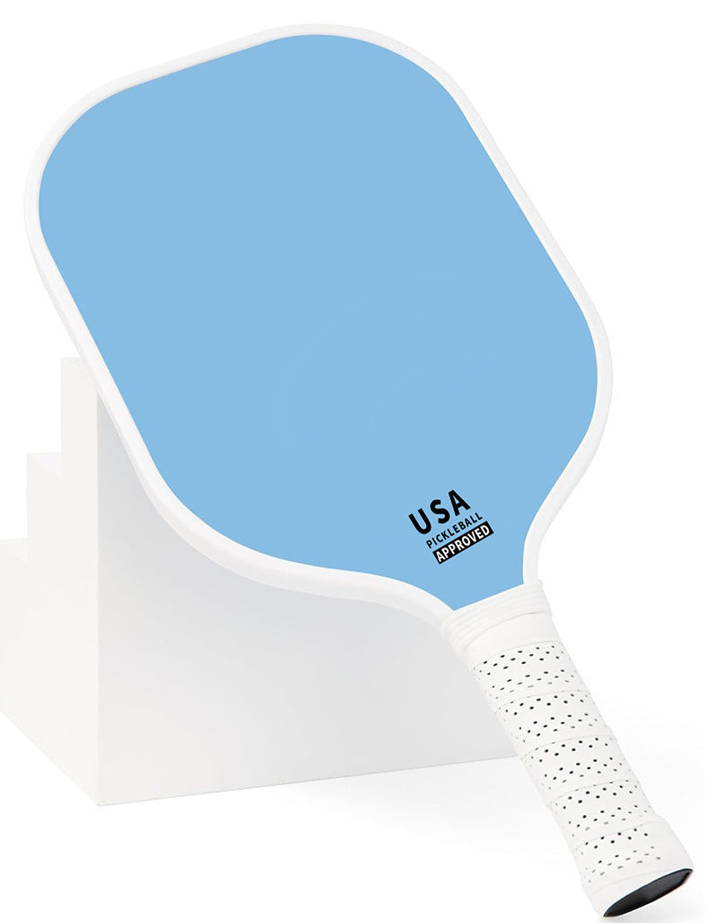 Purple Fiberglass Pickleball Paddle - Lightweight 215g with Anti-Slip TPU Grip for Outdoor Sports