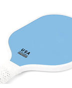 Blue Fiberglass Pickleball Paddle Set - 2 Minimalist Paddles, 4 Balls, and Carry Bag for Outdoor Play
