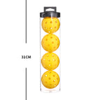 2 Tubes Black Outdoor Pickleball Balls 4-Pack - Durable 40-Hole Design with Carry Tube(8 balls in total)