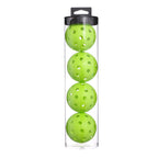 2 Tubes Green Outdoor Pickleball Balls 4-Pack - Durable 40-Hole Design with Carry Tube(8 balls in total)