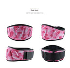 Size XS Pink Camouflage Camo Weightlifting Belt - EVA Nylon Gym Belt for Squats, Deadlifts & Lumbar Support