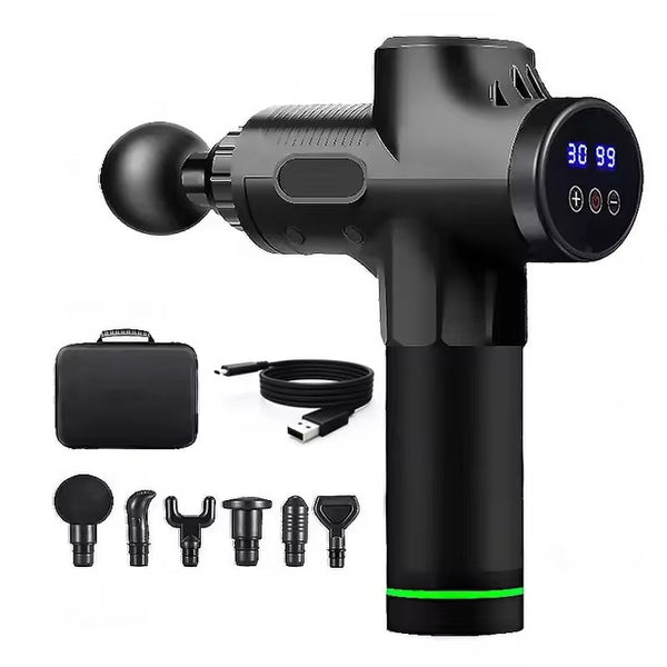 Black Deep Tissue Percussion Massage Gun