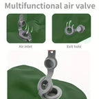 Inflatable Seat Cushion - Portable 40x30x5cm Camping Pad in Olive Green
