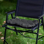 Inflatable Seat Cushion - Portable 40x30x5cm Camping Pad in Olive Black