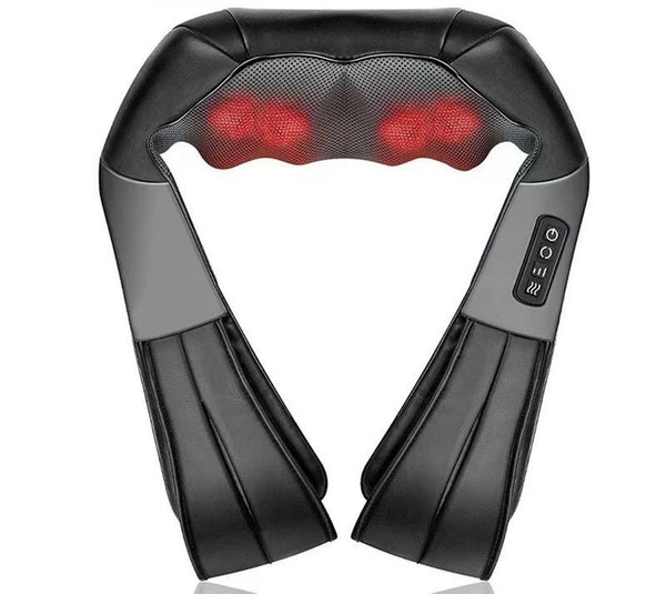 Deep Kneading Shiatsu Neck & Shoulder Massager (Gray and black)