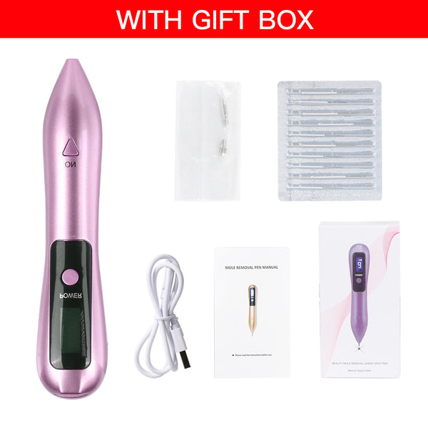 Professional 9-Level Skin Tag & Mole Remover Pen (pink)