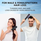 White Vibrating Scalp Massager Comb - LED Therapy & Oil Infuser for Hair Growth
