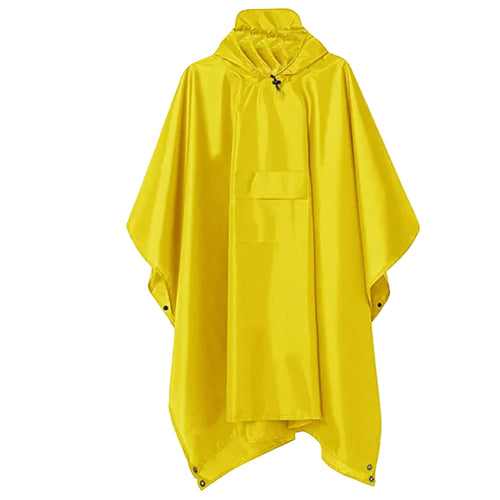 Yellow Camping Poncho Raincoat Tarp and Ground Cover