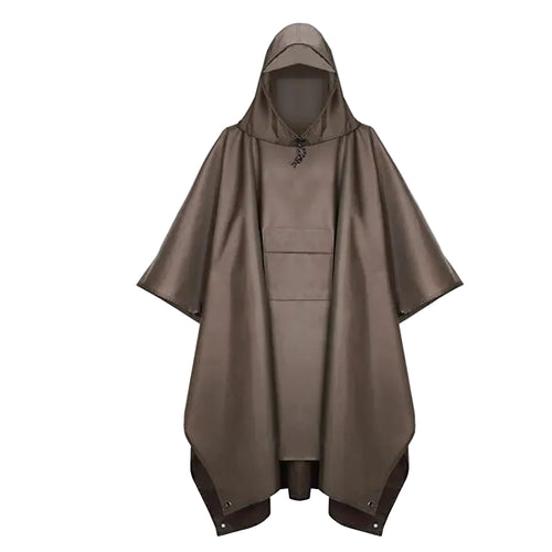 Brown Camping Poncho Raincoat Tarp and Ground Cover