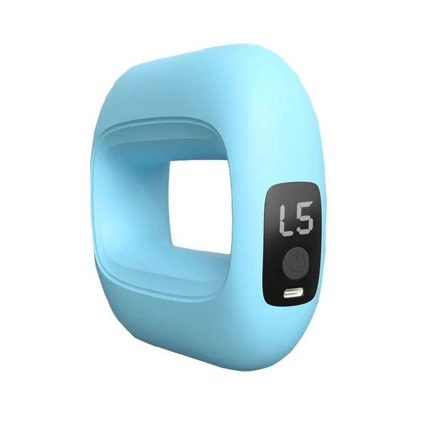 Portable Electric Muscle Relaxation Ring Massager - Blue