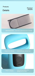 Portable Electric Muscle Relaxation Ring Massager - with Digital Display Blue